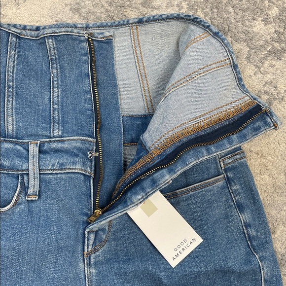 NWT Good American Corset Jean High Waist Duncan Blue Stretch Sz 4 27 - Picture 10 of 11